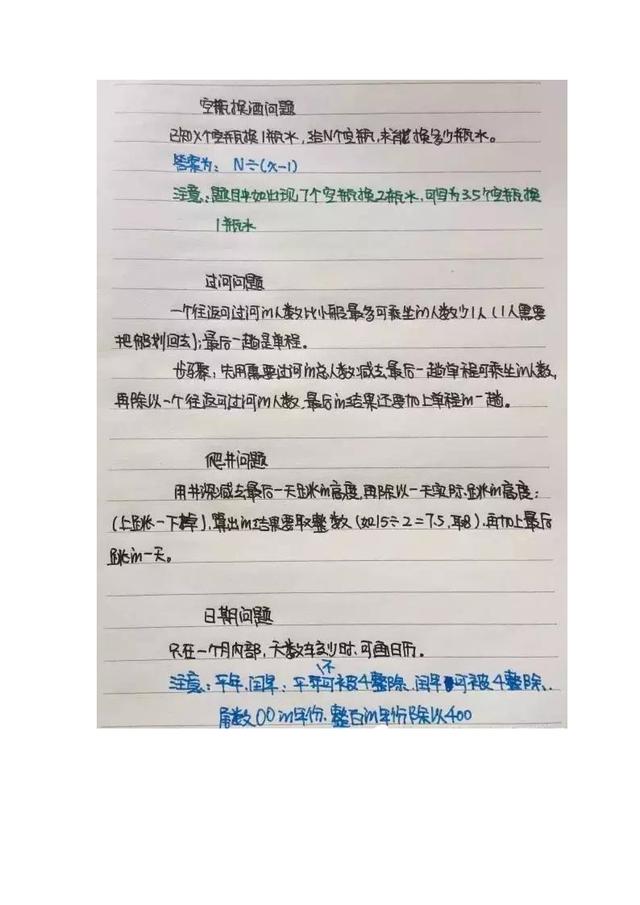 行測(cè)公式記不??？學(xué)霸幾張筆記就搞定了！